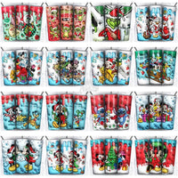 Load image into Gallery viewer, 66 Inflated Cartoon 3D Puff Christmas Tumbler Wrap Bundle Jpg
