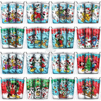 Load image into Gallery viewer, 66 Inflated Cartoon 3D Puff Christmas Tumbler Wrap Bundle Jpg
