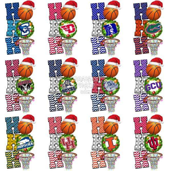 66 Ncaa College Basketball Teams Christmas Designs Bundle