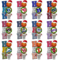 Load image into Gallery viewer, 66 NCAA College Basketball Teams Christmas Ho Ho Ho Designs Bundle PNG
