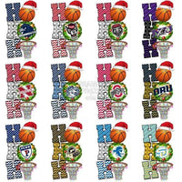 Load image into Gallery viewer, 66 NCAA College Basketball Teams Christmas Ho Ho Ho Designs Bundle PNG
