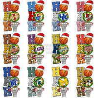 Load image into Gallery viewer, 66 NCAA College Basketball Teams Christmas Ho Ho Ho Designs Bundle PNG
