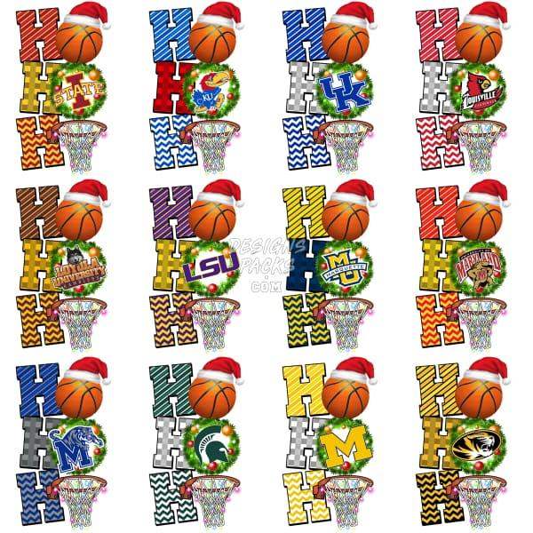 66 Ncaa College Basketball Teams Christmas Designs Bundle