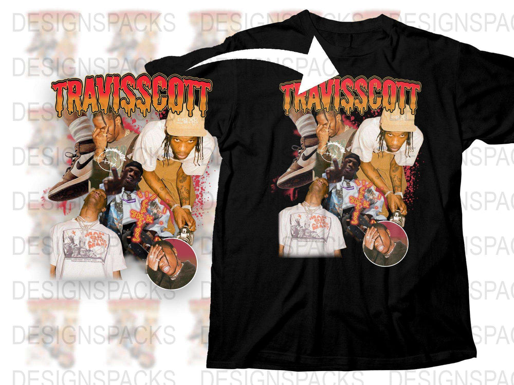 Travis Scott Graphic T-Shirt, Hip Hop Merch, Rap Music Tee, Vintage Style Concert Shirt, Pop Culture Apparel, Unisex Fashion Clothing