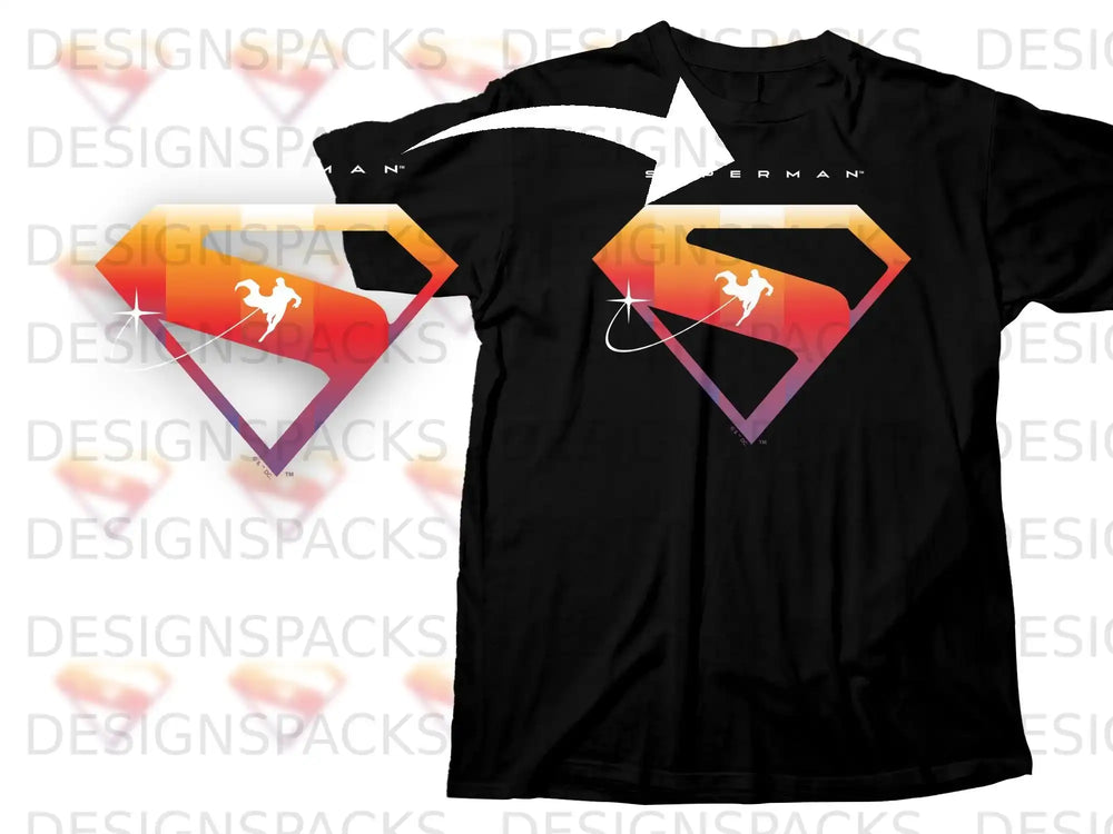 Superman Logo Graphic Design T-Shirt Superman Tee