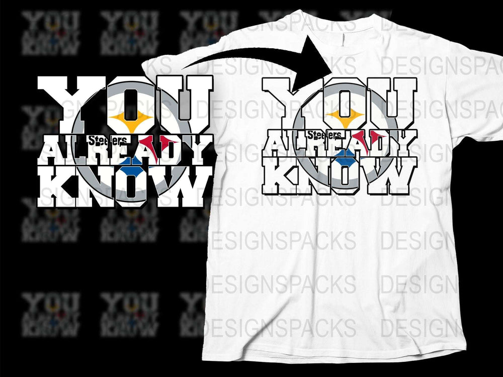 Trendy Graphic T-Shirt, 'You Already Know' Slogan, Black and White Streetwear Tee, Urban Style Top for All Seasons