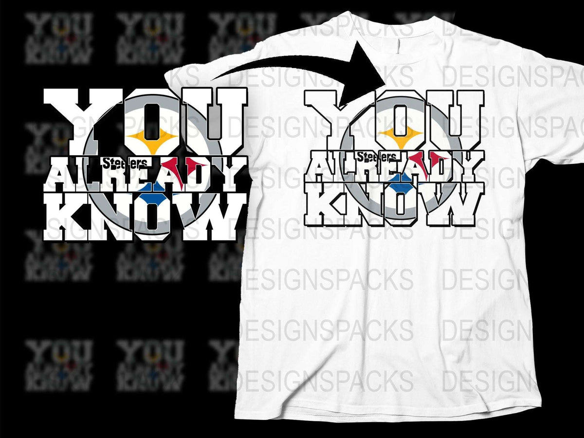 Trendy Graphic T-Shirt, 'You Already Know' Slogan, Black and White Streetwear Tee, Urban Style Top for All Seasons