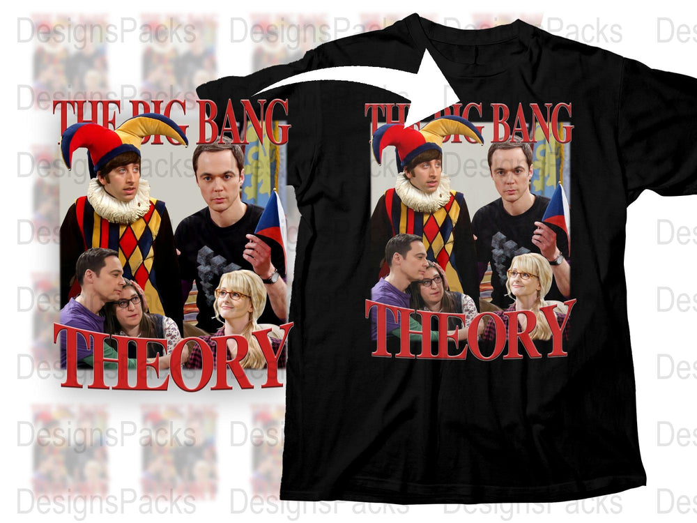 The Big Bang Theory T-Shirt, Sheldon Cooper, Funny Sitcom Cast Shirt, Geek Gift Idea, Unisex Black Tee