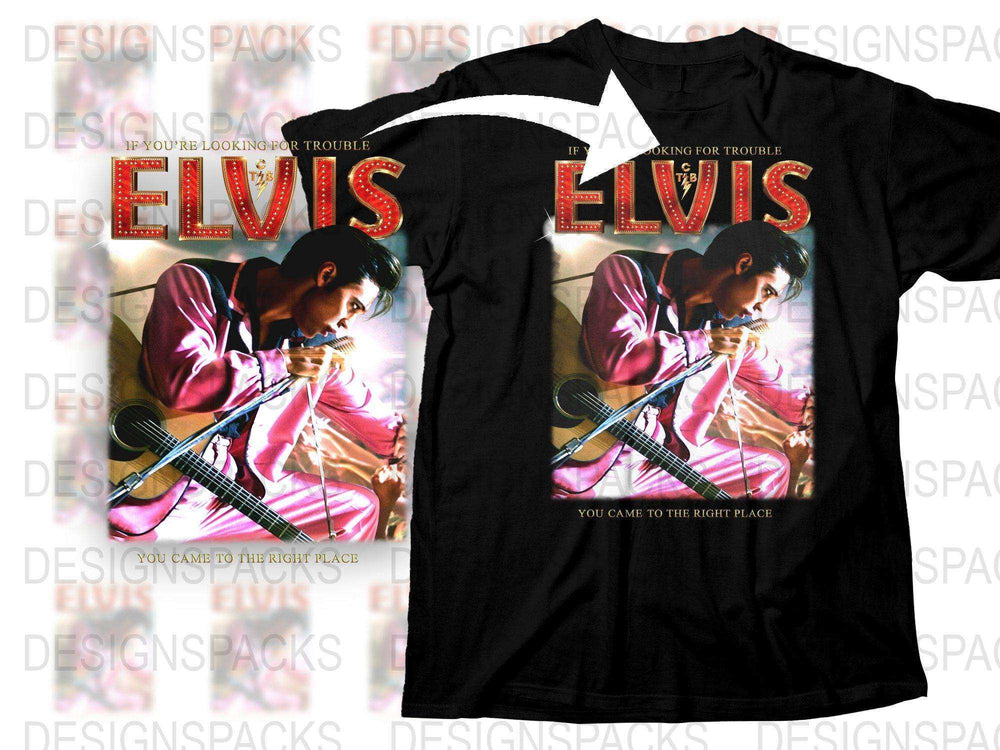Vintage Elvis Presley T-Shirt, Classic Rock Music Tee, Retro Style Graphic Shirt, Unisex Band Merchandise