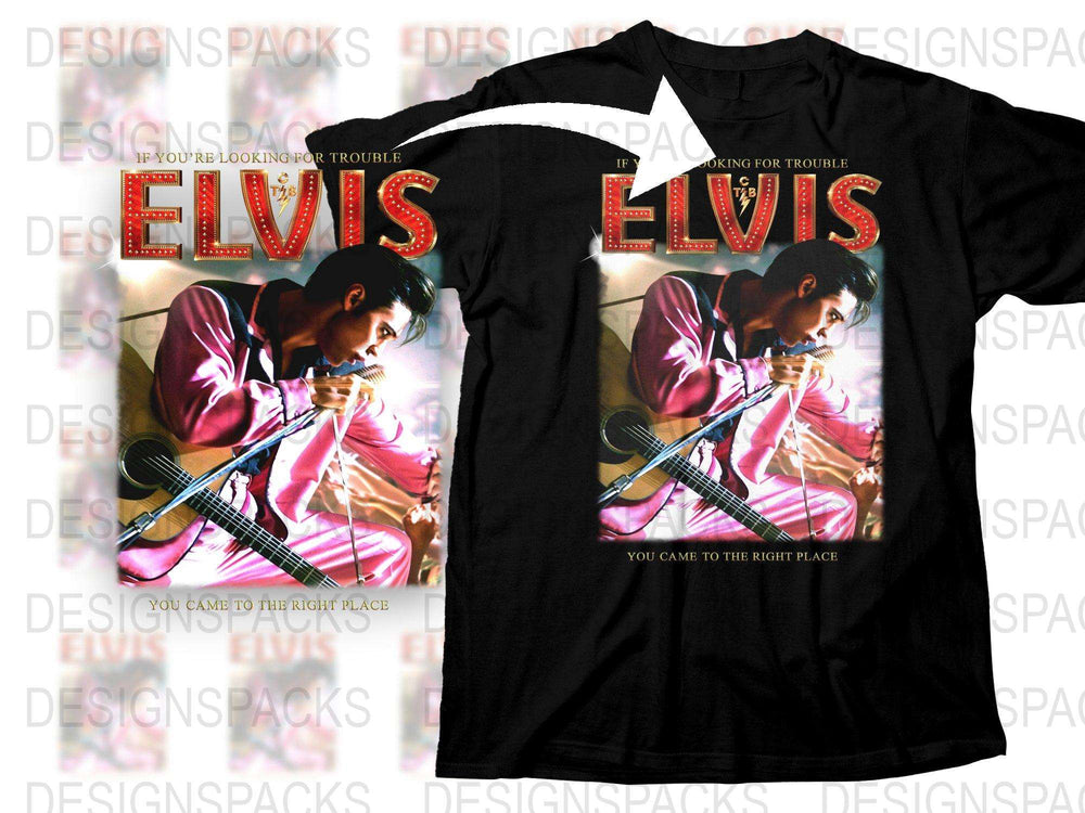 Vintage Elvis Presley T-Shirt, Classic Rock Music Tee, Retro Style Graphic Shirt, Unisex Band Merchandise