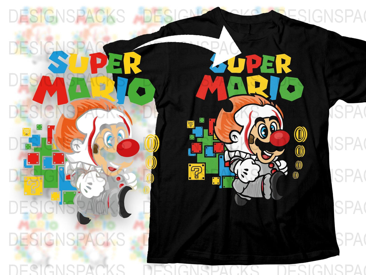 Super Mario Graphic T-Shirt, Colorful Nintendo Game Tee, Vintage Style Gamer Shirt, Retro Video Game Clothing, Unisex Fashion Top