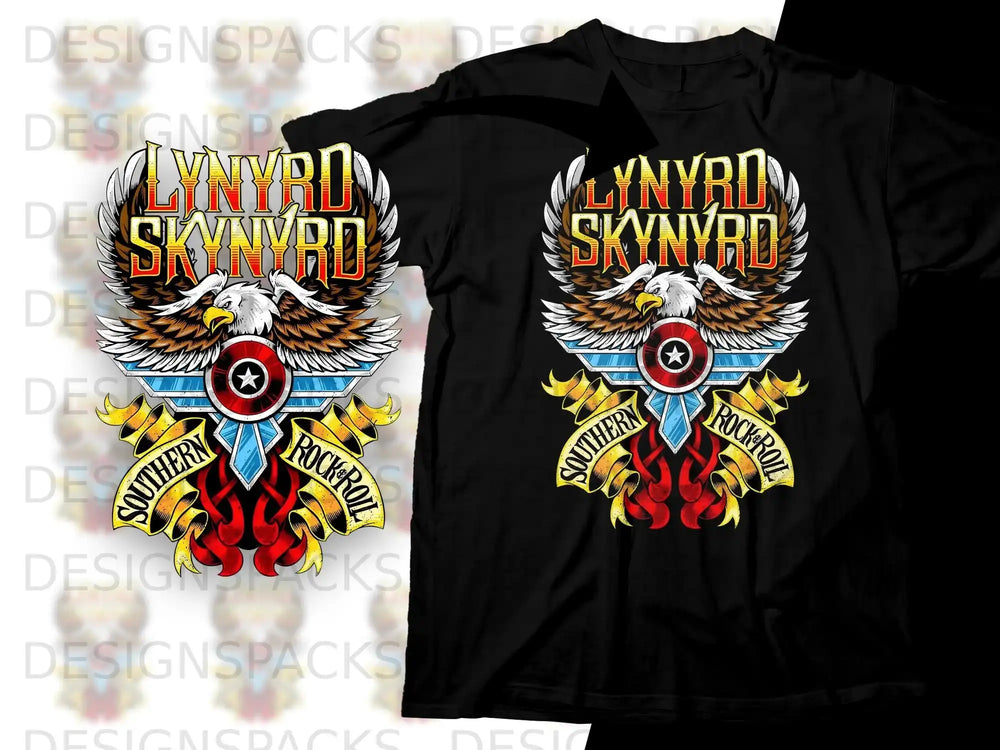 Southern Rock Eagle Icon T-Shirt Png Digital Download
