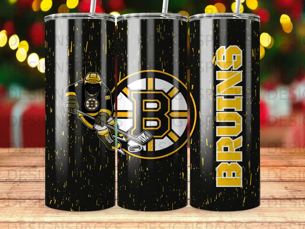 Boston Bruins Hockey Player Gold Black Tumbler product type