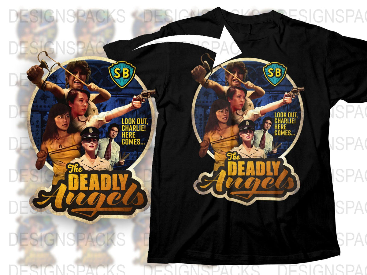 Vintage Deadly Angels Movie Graphic T-Shirt, Retro Film Tee, Classic Cinema Shirt, Unisex Clothing