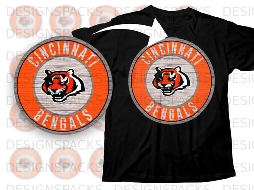 Cincinnati Bengals Logo Design Graphic T-Shirt