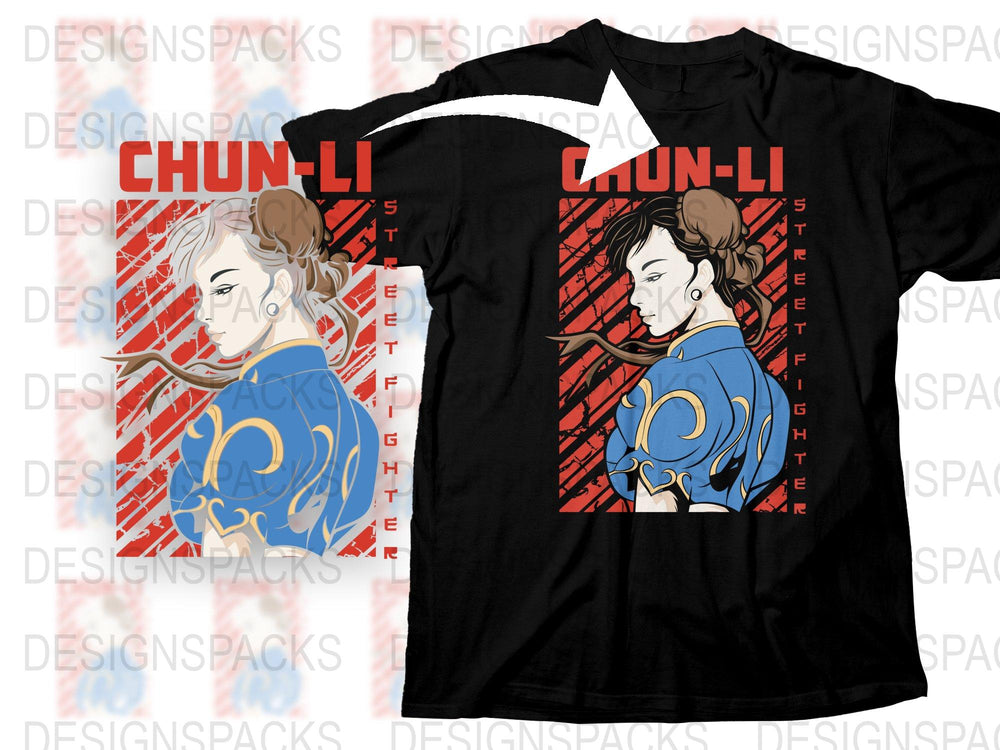 Chun-Li Street Fighter T-Shirt, Vintage Video Game Tee, Graphic Character Shirt, Gamer Apparel Gift