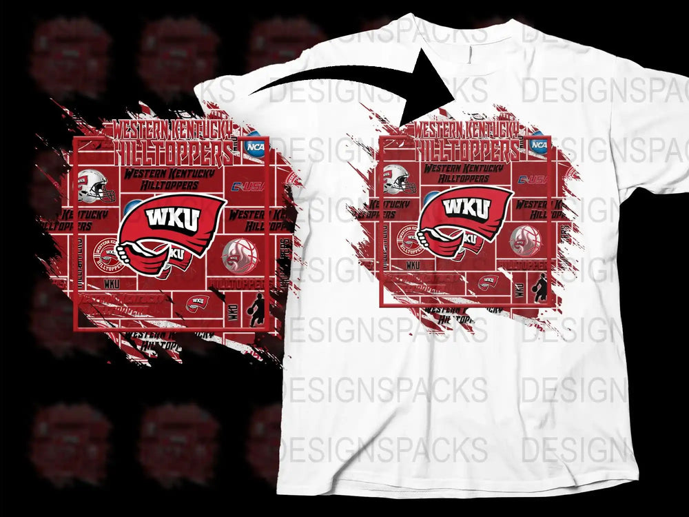 Western Kentucky University WKU T-Shirt, Vintage College Apparel, Red and White Graphic Tee