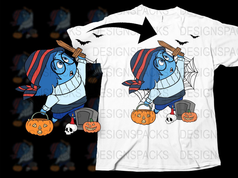 Halloween Mummy T-Shirt, Spooky Cartoon Character Tee, Kids and Adults Sizes, Fun October Apparel