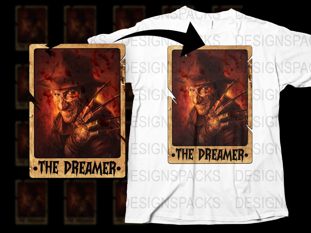 Fantasy Dwarf Warrior Graphic T-Shirt, 'The Dreamer' Art Print Tee, Unique Illustration Shirt for Geeks and Gamers