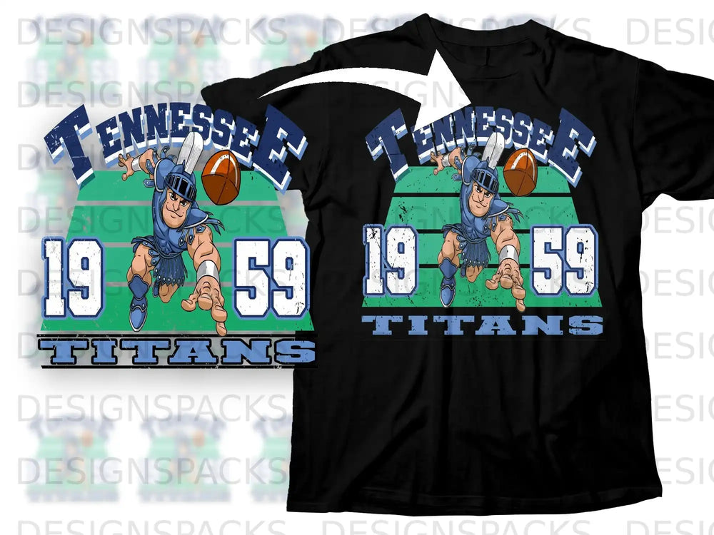 Tennessee Titans 1959 Football Graphic T-shirt