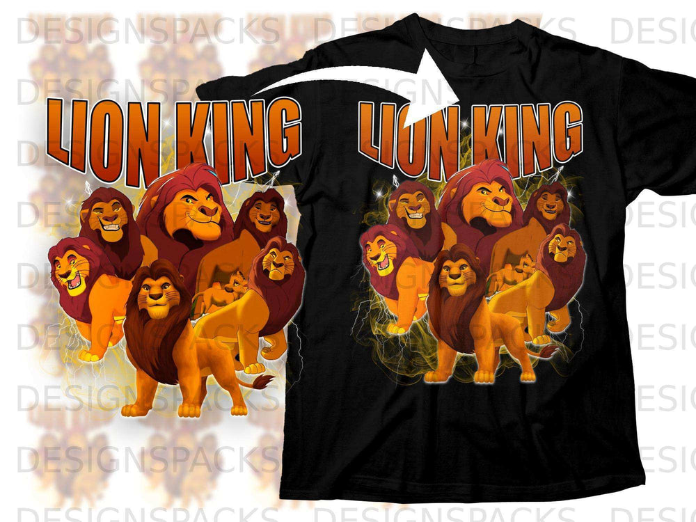 Lion King Multiple Simbas Graphic Print Shirt