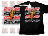 Load image into Gallery viewer, Portland Basketball Lightning Strike T-shirt
