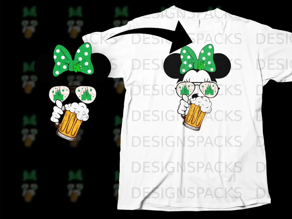 Minnie Style Shamrock Castle Beer Mug Design product type