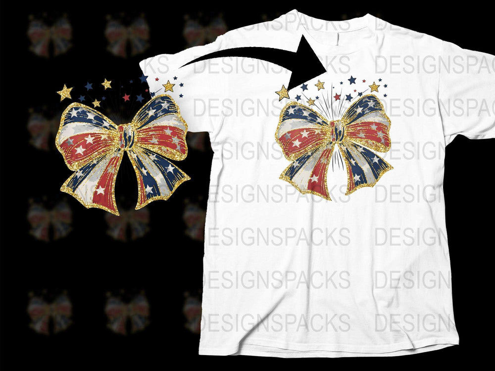 Patriotic Butterfly Graphic T-Shirt, American Flag Design, Stars Stripes, Unique 4th of July Apparel for All Ages
