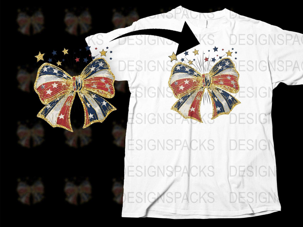 Patriotic Butterfly Graphic T-Shirt, American Flag Design, Stars Stripes, Unique 4th of July Apparel for All Ages