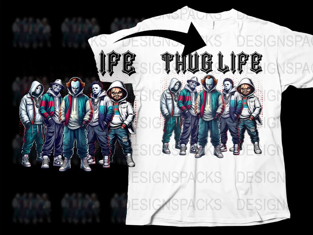 Thug Life Astronaut T-Shirt, Urban Streetwear Graphic Tee, Cool Space Explorer Hip Hop Design, Unisex Fashion Top