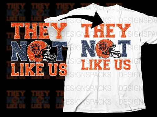 Sports Team T-Shirt They Not Like Us Graphic Tee, Football Fan Shirt, Unique School Spirit Apparel, Bold Text Design