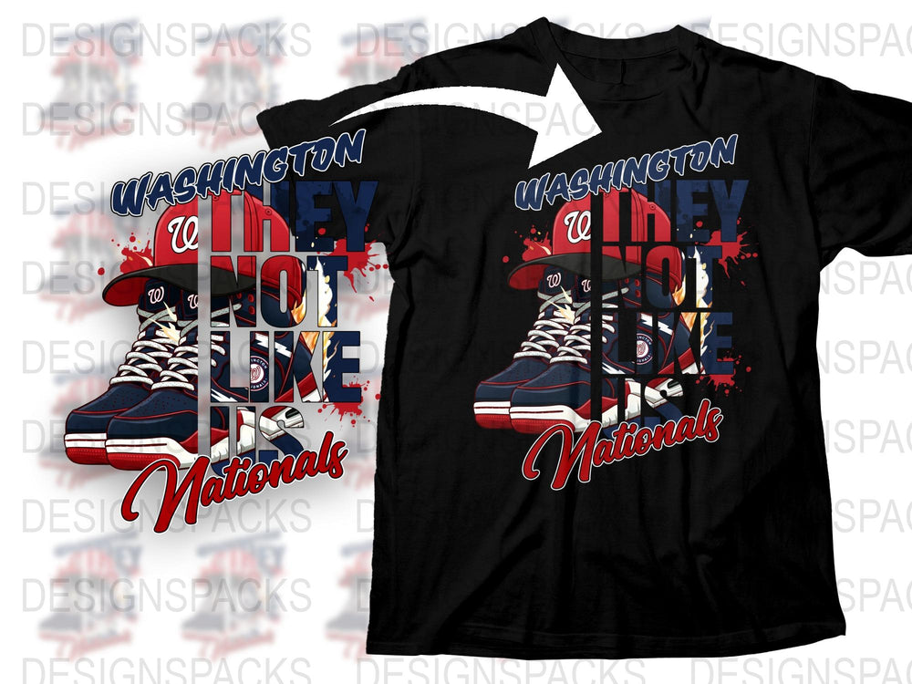 Washington DC Themed Nationals Love Graphic T-Shirt, Unisex Baseball Fan Tee