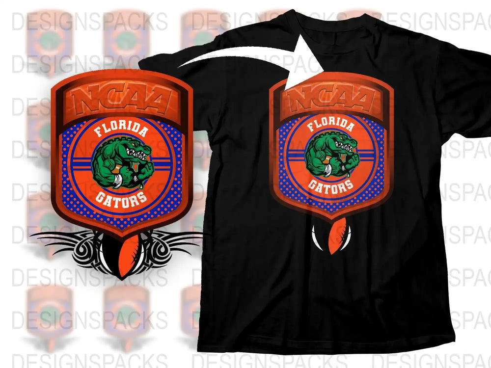 Florida Gators NCAA T-Shirt, University of Florida Logo Tee, College Sports Apparel, Fan Gear, Unisex Black Shirt