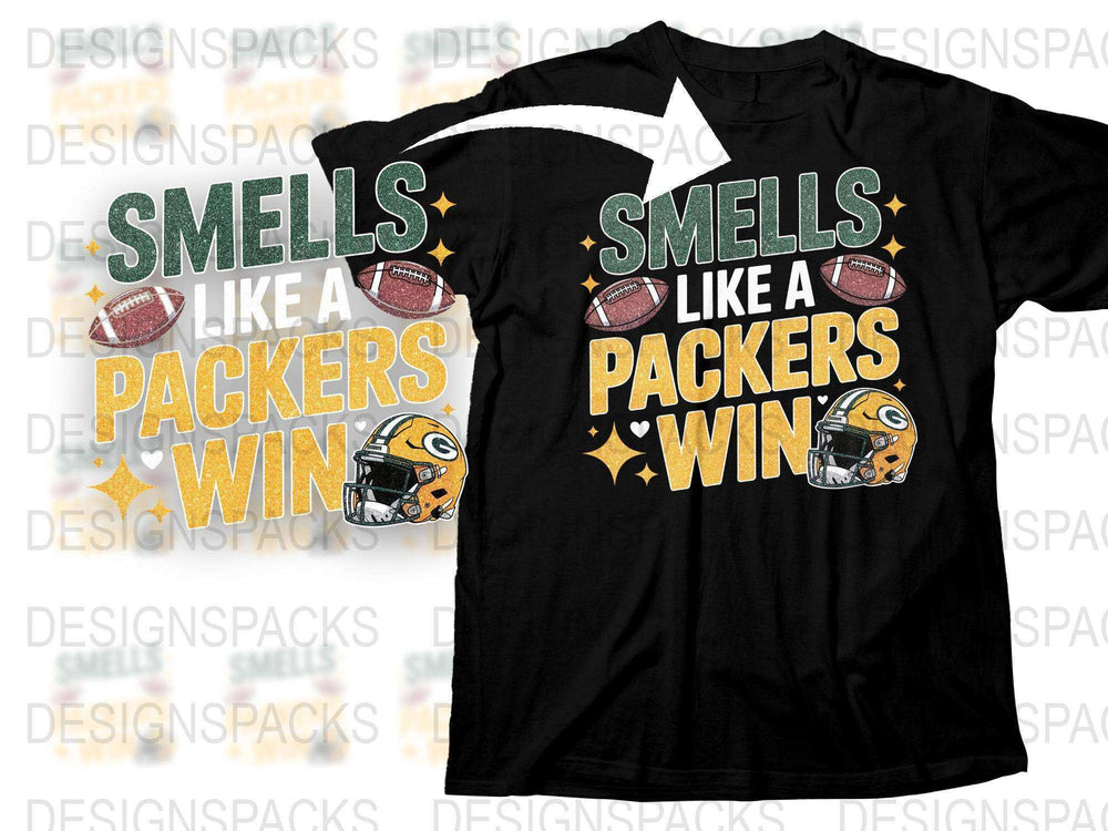 Packers Win T-Shirt, Football Fan Graphic Tee, Sports Team Support Shirt, Game Day Apparel