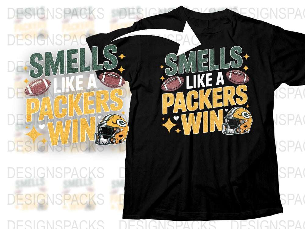 Packers Win T-Shirt, Football Fan Graphic Tee, Sports Team Support Shirt, Game Day Apparel