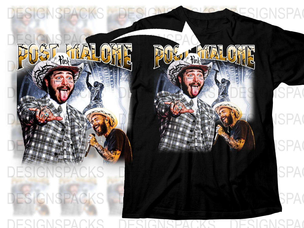 Post Malone Graphic T-Shirt, Vintage Rap Tee, Hip Hop Music Fan Merch, Concert Outfit, Unique Gift Idea