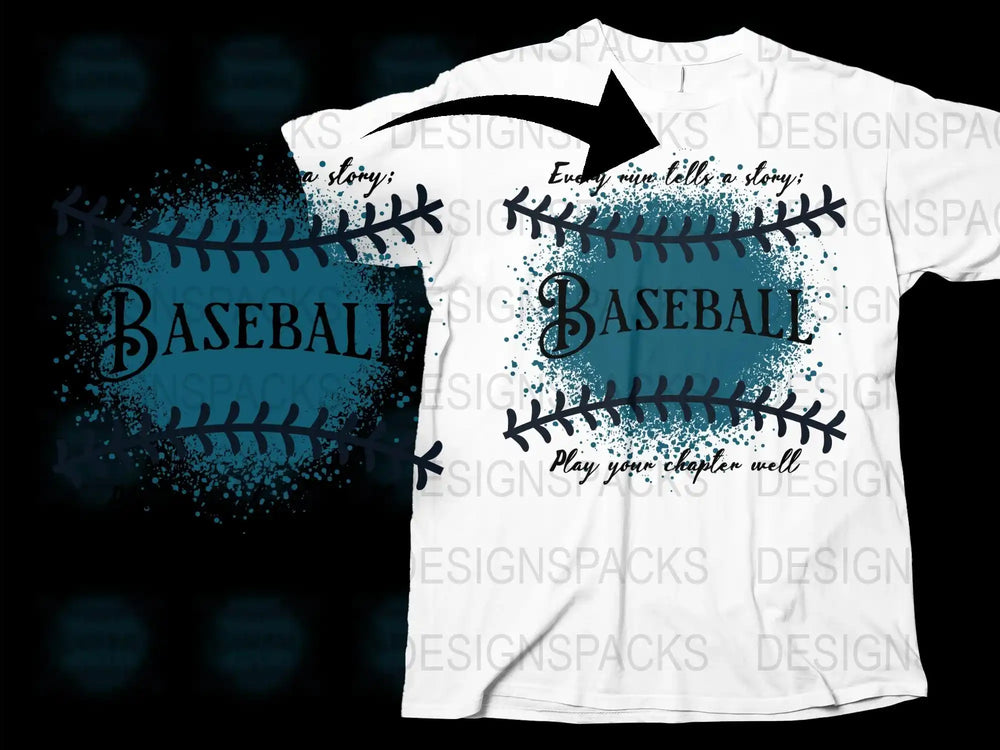 Men's Baseball T-Shirt, Inspirational Quote, Play Your Chapter Well, Graphic Tee, Sports Fan Gift, Casual Wear
