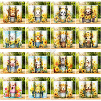 Load image into Gallery viewer, 69 Animal Bucket Sunflower Tumbler Wrap Bundle Jpg
