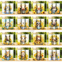 Load image into Gallery viewer, 69 Animal Bucket Sunflower Tumbler Wrap Bundle Jpg
