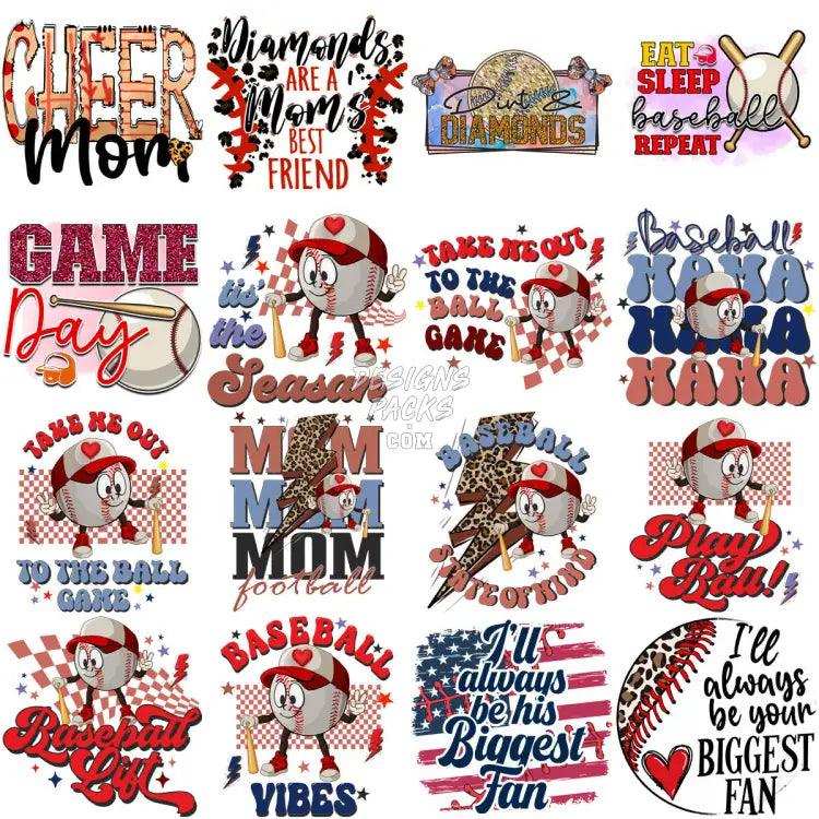 69 Baseball Designs Bundle Png