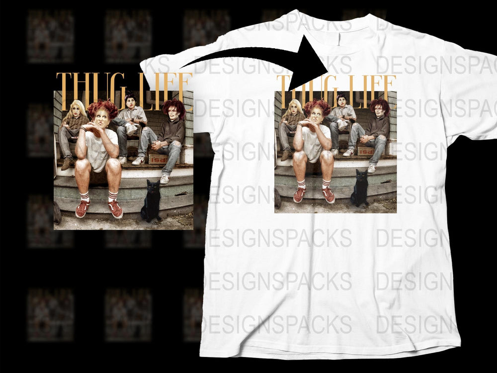 Thug Life Band T-Shirt, Vintage Photo Print Tees, Urban Streetwear, Retro Hip Hop Fashion, Unisex Graphic Shirt