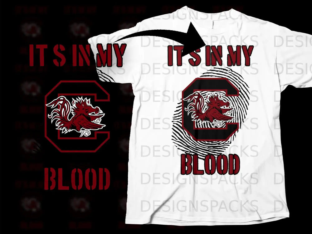It's in My Blood Fingerprint Design Shirt