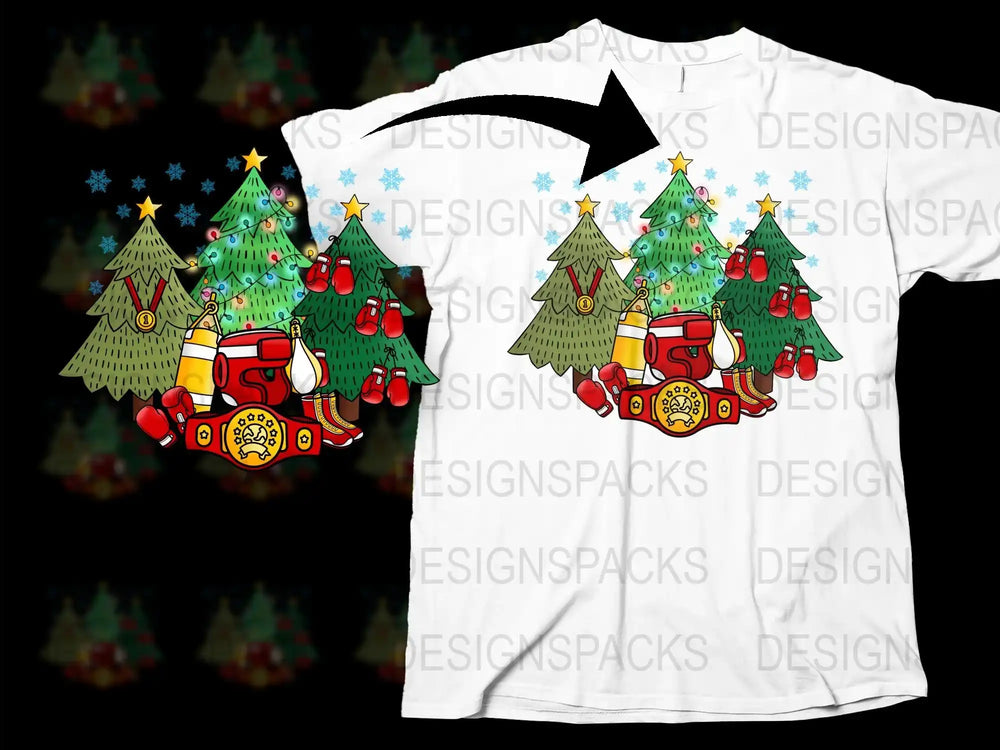 Festive Holiday T-Shirt with Vintage Red Truck and Christmas Tree Design, Unisex Cotton Tee