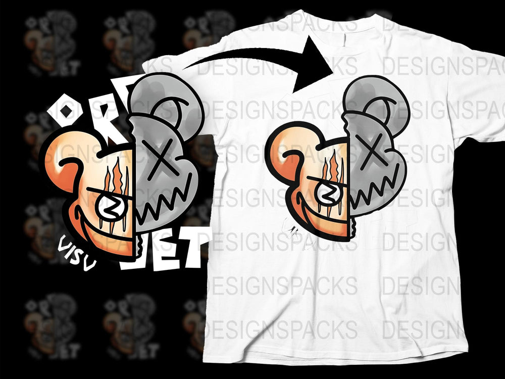 Graffiti Style Urban Art Mouse T-Shirt, Streetwear Graphic Tee, Cool Hip Hop Inspired Fashion Top for Teens and Adults