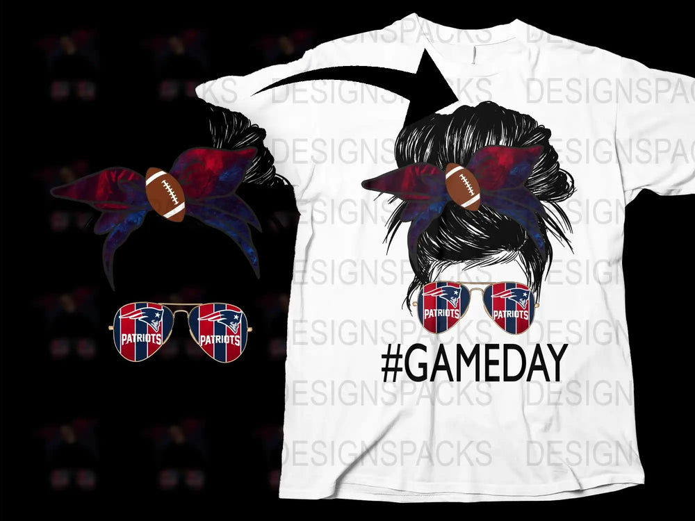 Patriotic Game Day T-Shirt, Football Graphic Tee, Sports Fan Apparel, Trendy Team Spirit Shirt, Unisex Fashion Top