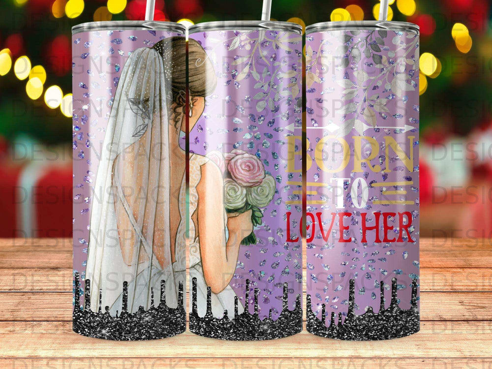 Bride in veil holding flowers, with text "To Love Her".