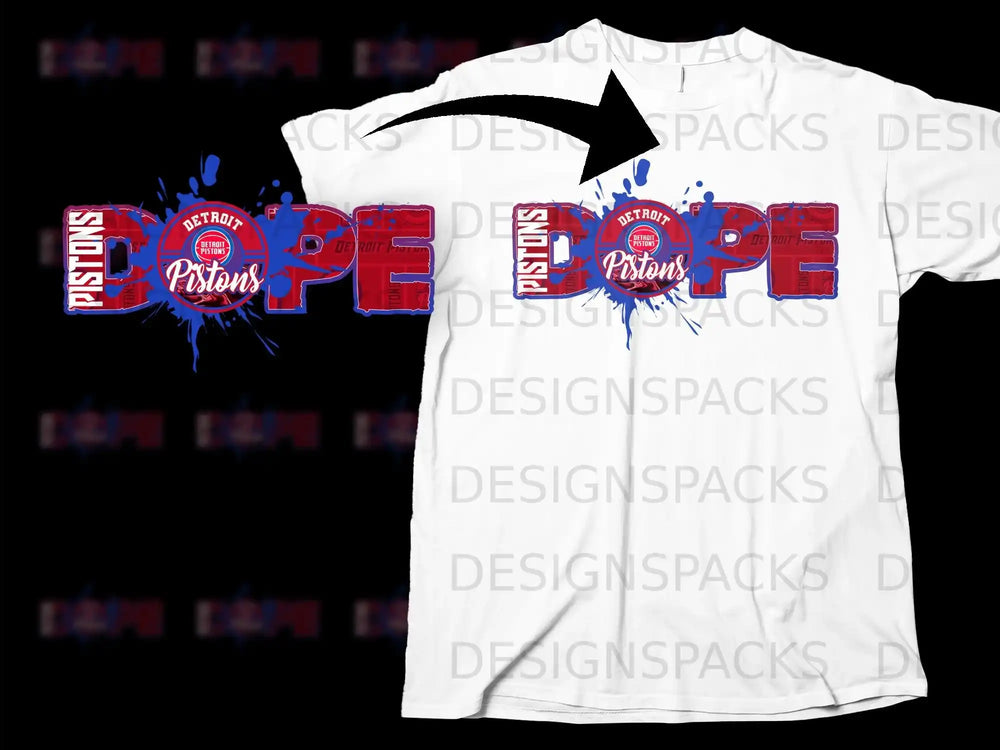 Detroit Pistons Dope Design T-Shirt