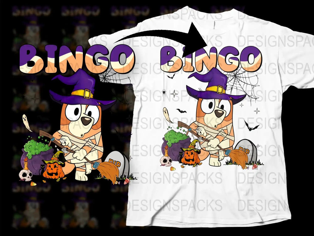 Halloween Bingo Themed T-Shirt, Cute Owl in Witch Hat, Fun Autumn Tee, Spooky Kids Adult Sizes