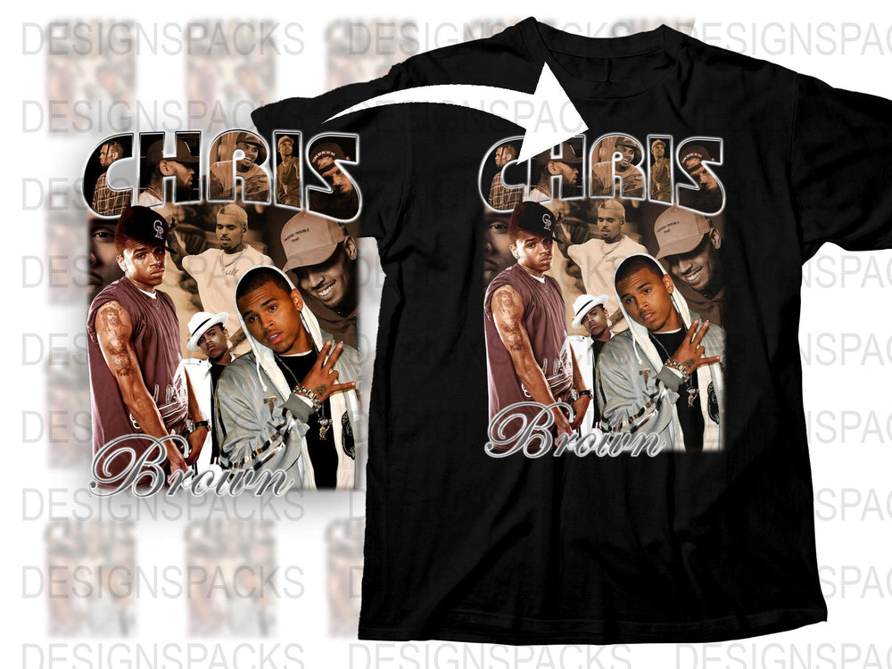 Vintage Chris Brown Graphic T-Shirt, Retro 2000s Hip Hop Artist Tee, Collectible Music Fan Merchandise, Unisex Clothing