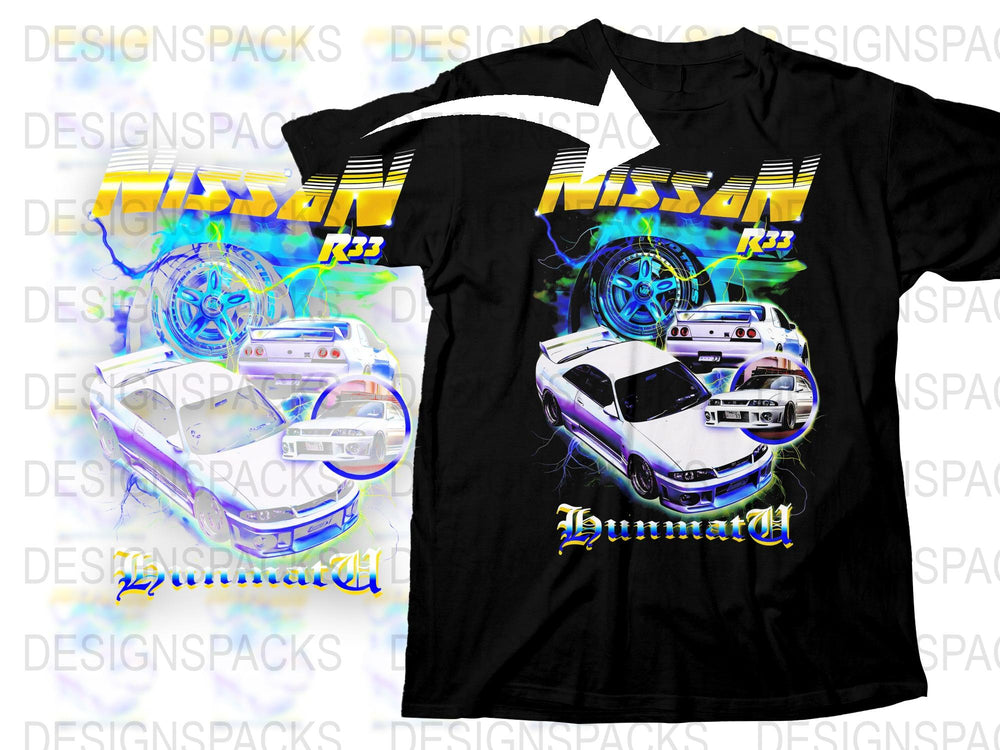 JDM Car Enthusiast T-Shirt, Drift Racing Graphic Tee, Summer Autosport Fashion, Vibrant Streetwear Style